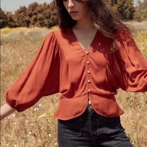 Christy Dawn Emmy top in Rust size medium